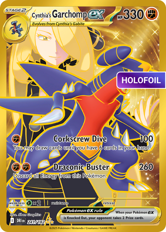Cynthia's Garchomp ex - 241/182 (DRI) #241 [EN/H] s/o