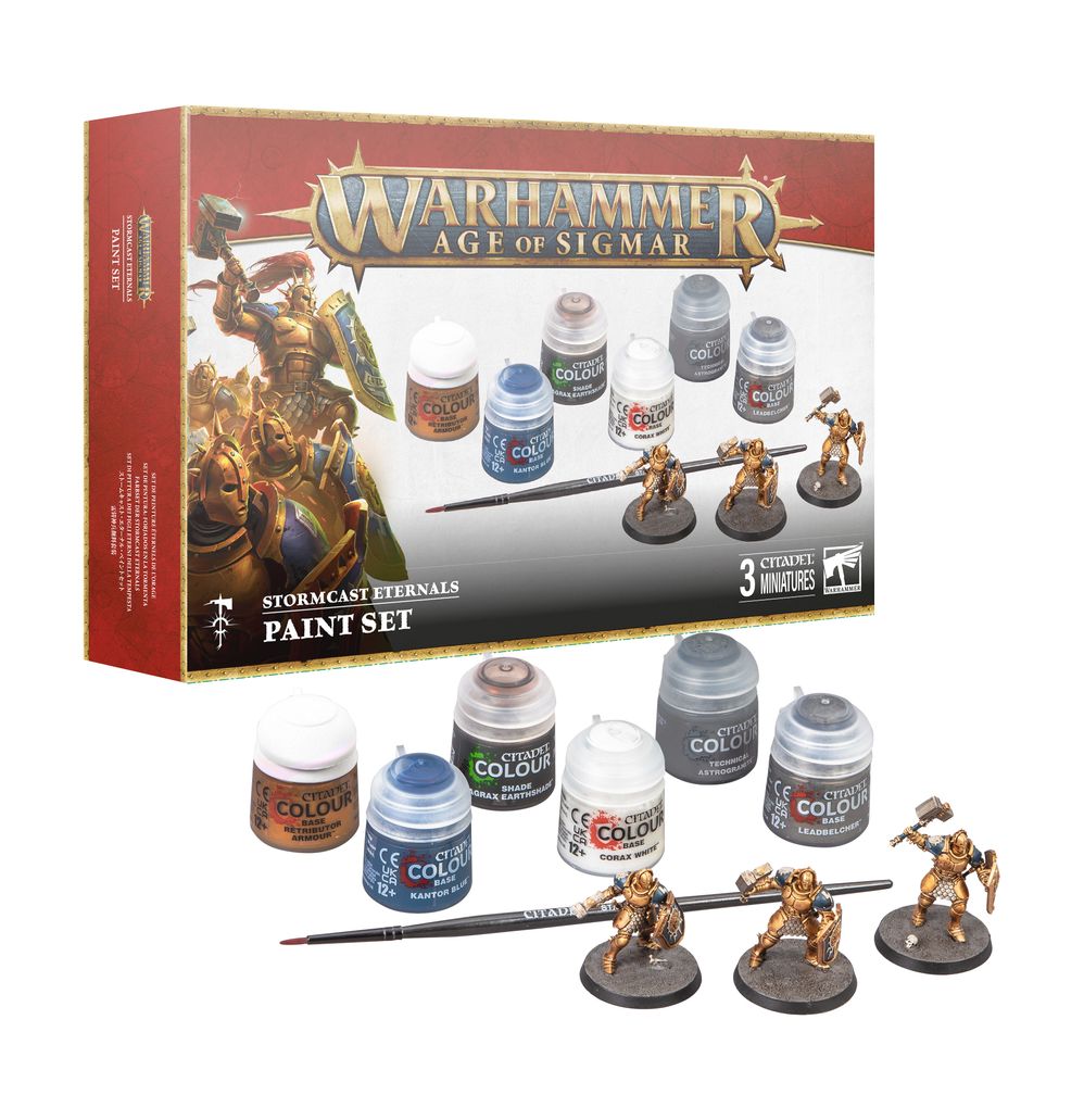 60-10 Warhammer Age of Sigmar Stormcast Eternals + Paint Set