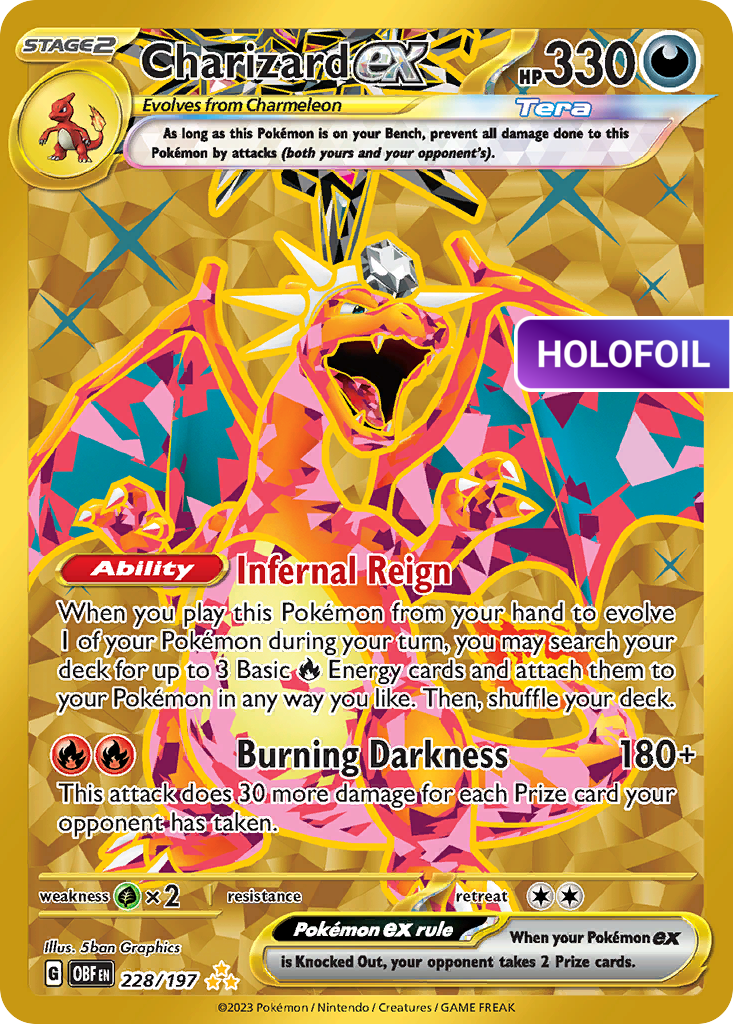 Charizard ex - 228/197 (OBF) #228 [EN/H] s/o