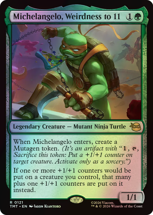 Michelangelo, Weirdness to 11 (TMT) #121 [EN/F] s/o