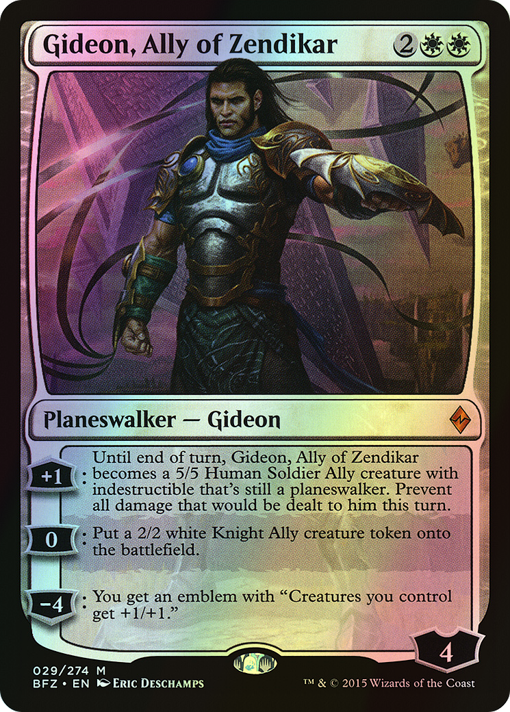 Gideon, Ally of Zendikar (BFZ) #29 [EN/F] s/o