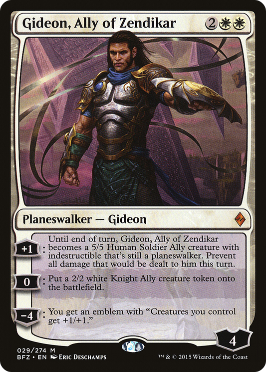 Gideon, Ally of Zendikar (BFZ) #29 [EN/N] s/o