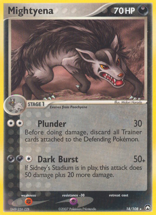 Mightyena (PK) #18 [EN/N] s/o