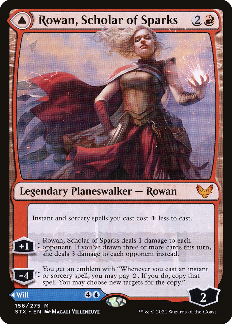 Rowan, Scholar of Sparks // Will, Scholar of Frost (STX) #156 [EN/N] s/o