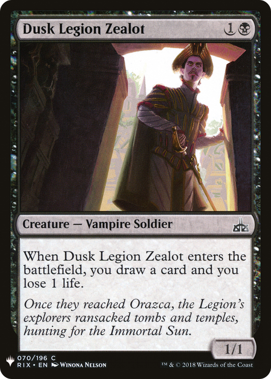 Dusk Legion Zealot (PLST) #RIX-70 [EN/N] s/o