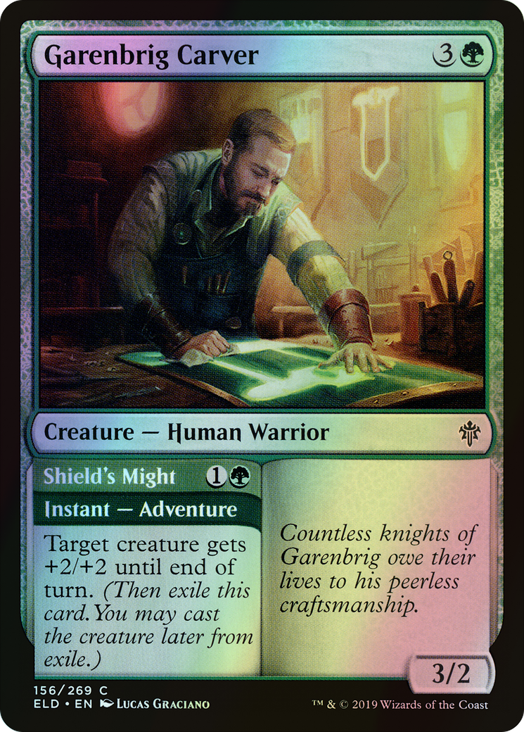 Garenbrig Carver // Shield's Might (ELD) #156 [EN/F]