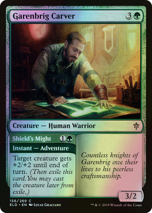 Garenbrig Carver // Shield's Might (ELD) #156 [EN/F]