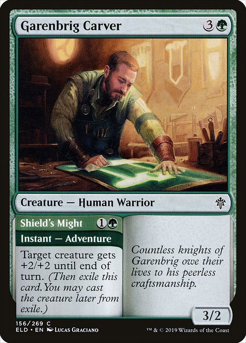 Garenbrig Carver // Shield's Might (ELD) #156 [EN/N]