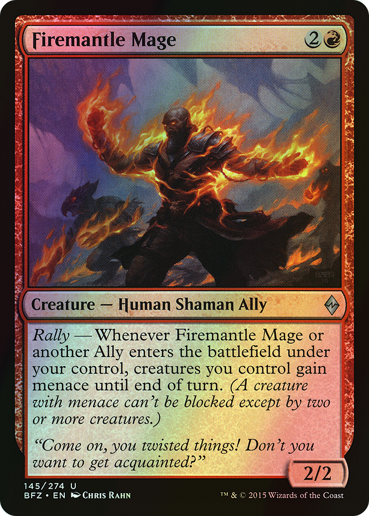 Firemantle Mage (BFZ) #145 [EN/F] s/o