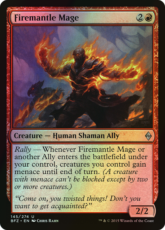 Firemantle Mage (BFZ) #145 [EN/F] s/o