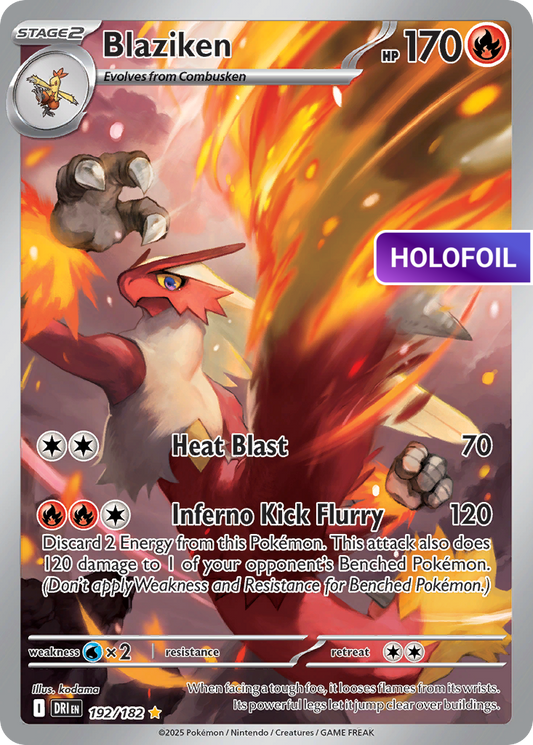 Blaziken - 192/182 (DRI) #192 [EN/H] s/o