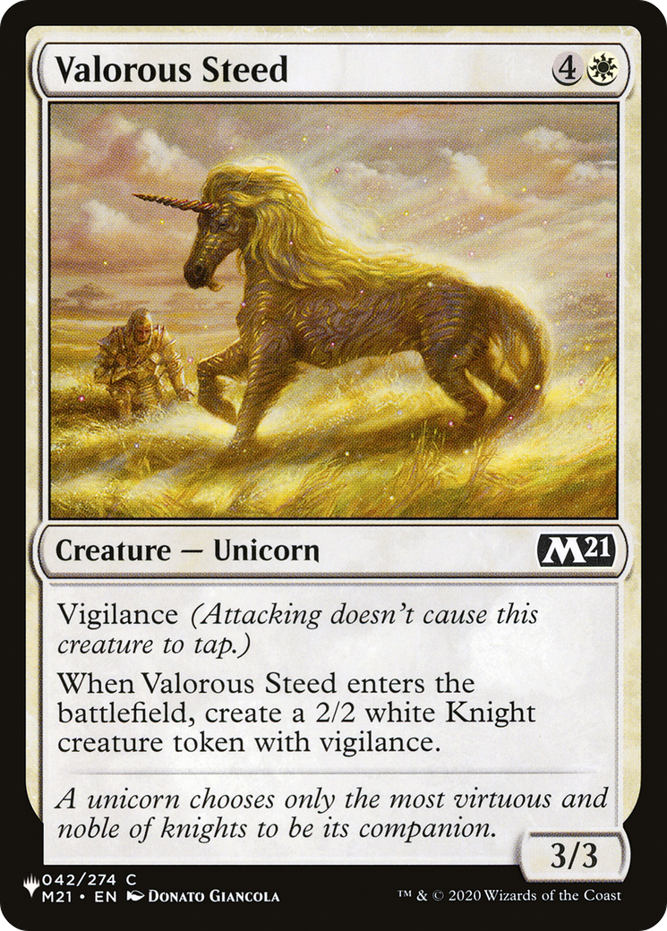 Valorous Steed (PLST) #M21-42 [EN/N]