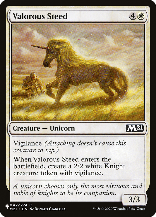 Valorous Steed (PLST) #M21-42 [EN/N]
