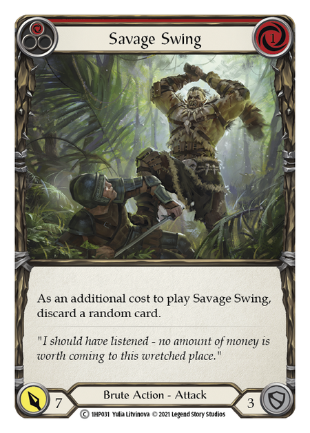 Savage Swing - Red (1HP) #1HP031 [EN/N]