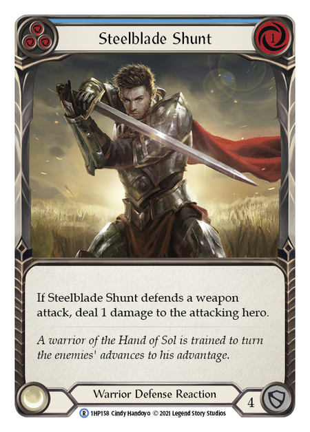 Steelblade Shunt - Blue (1HP) #1HP158 [EN/N]