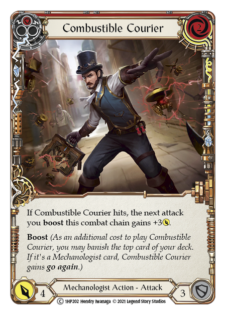Combustible Courier - Red (1HP) #1HP202 [EN/N] s/o