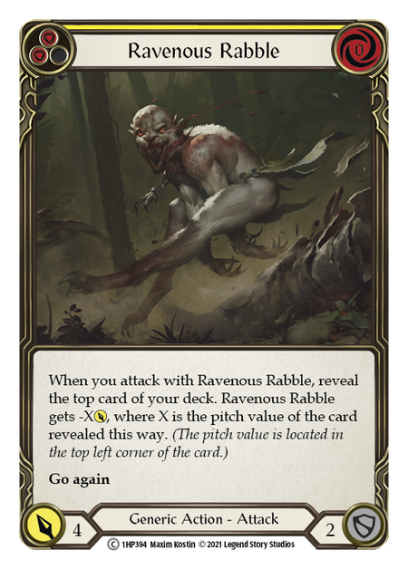 Ravenous Rabble - Yellow (1HP) #1HP394 [EN/N] s/o