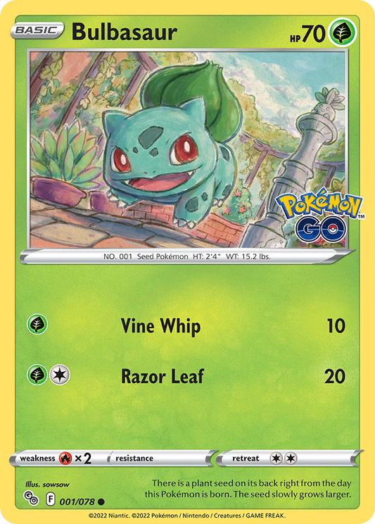 Bulbasaur (PGO) #001 [EN/N] s/o