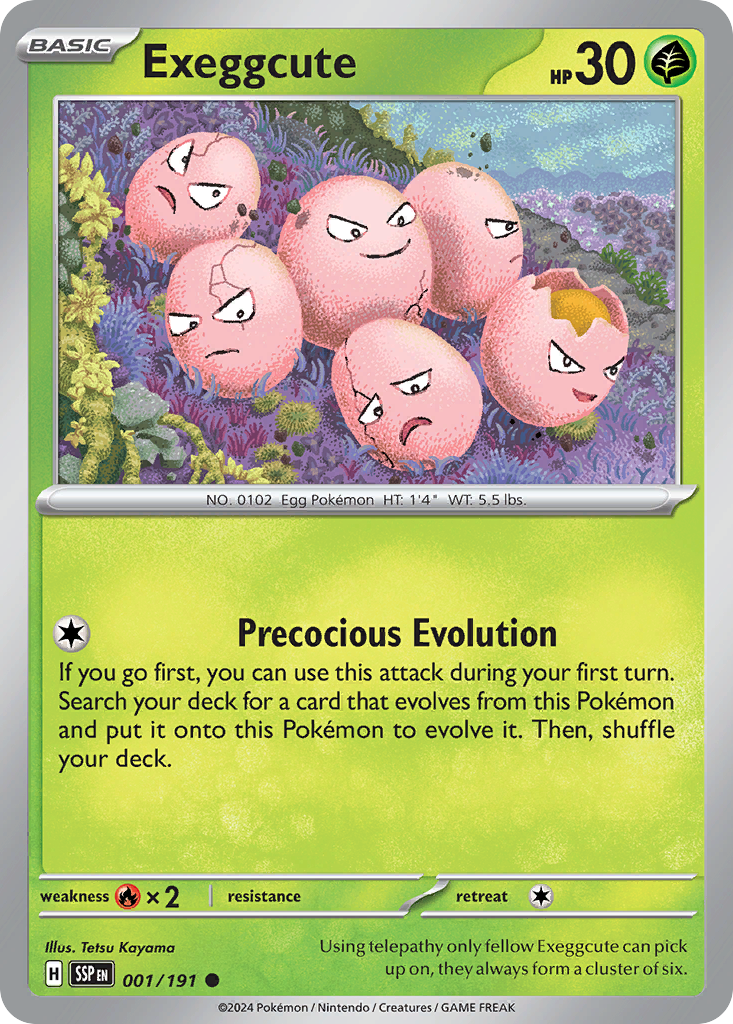 Exeggcute - 001/191 (SSP) #001 [EN/N]