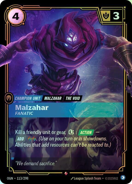 Malzahar - Fanatic (OGN) #113 [EN/F]