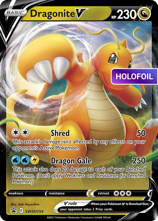 Dragonite V - SWSH154 (PR-SW) #SWSH154 [EN/H] s/o