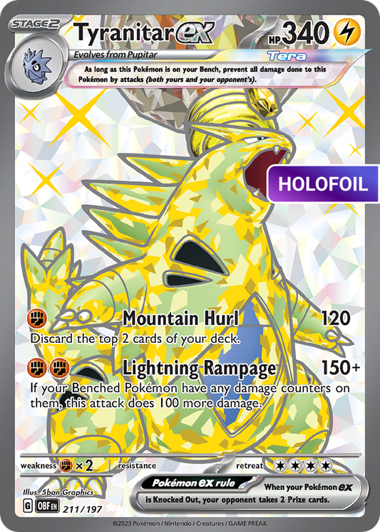 Tyranitar ex - 211/197 (OBF) #211 [EN/H]