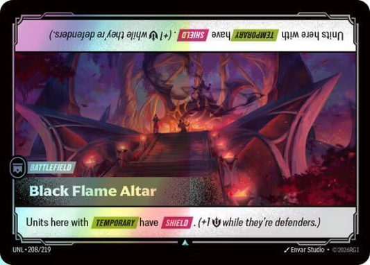 Black Flame Altar (UNL) #208 [EN/F] s/o