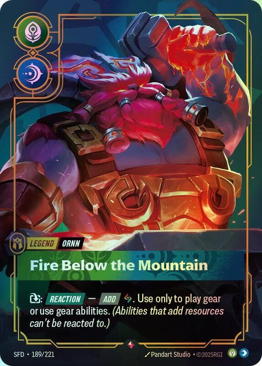 Ornn - Fire Below the Mountain (SFD) #189 [EN/F] s/o