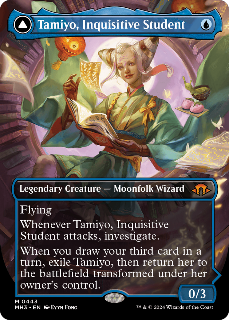 Tamiyo, Inquisitive Student // Tamiyo, Seasoned Scholar (MH3) #443 [EN/N]