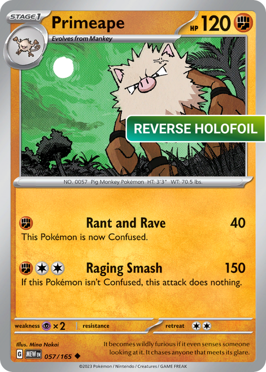Primeape (MEW) #057 [EN/R] s/o