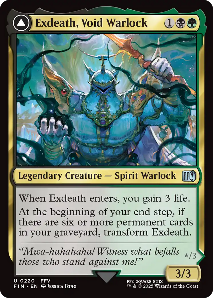 Exdeath, Void Warlock // Neo Exdeath, Dimension's End (FIN) #220 [EN/N]
