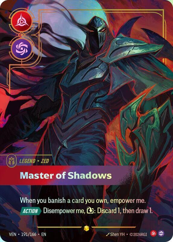 Zed, Master of Shadows (Overnumbered) (VEN) #191 [EN/F]