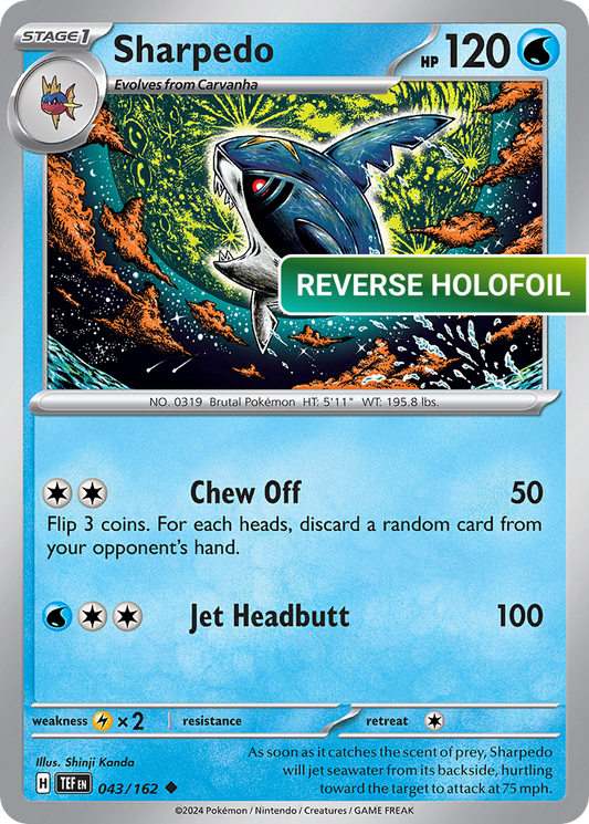 Sharpedo (TEF) #43 [EN/R] s/o