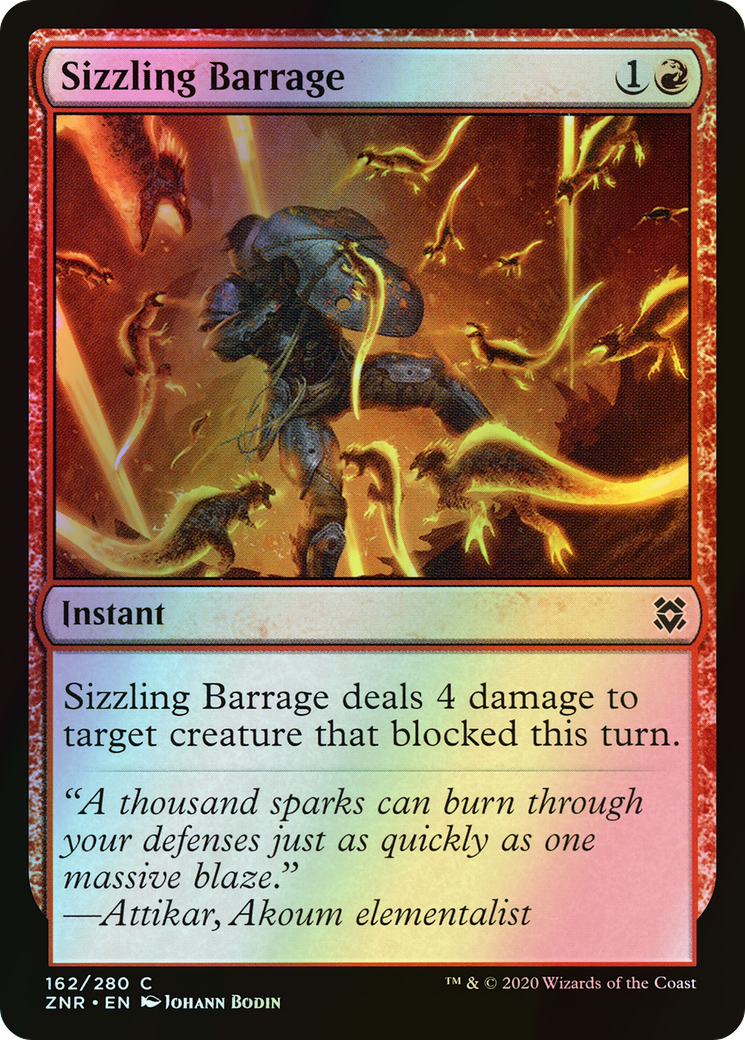 Sizzling Barrage (ZNR) #162 [EN/F]