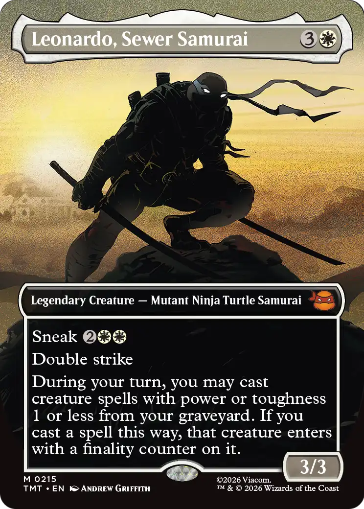 Leonardo, Sewer Samurai (TMT) #215 [EN/N]