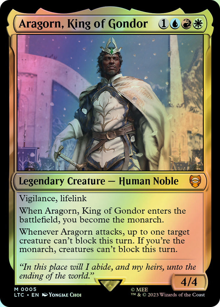 Aragorn, King of Gondor (LTC) #5 [EN/F] s/o
