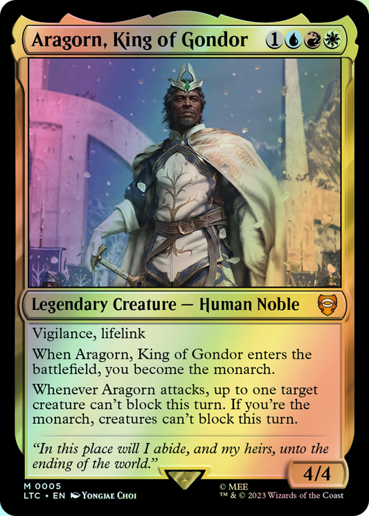 Aragorn, King of Gondor (LTC) #5 [EN/F] s/o
