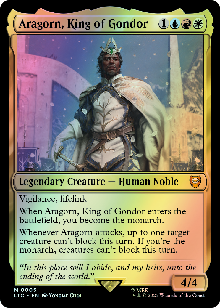 Aragorn, King of Gondor (LTC) #5 [EN/F] s/o