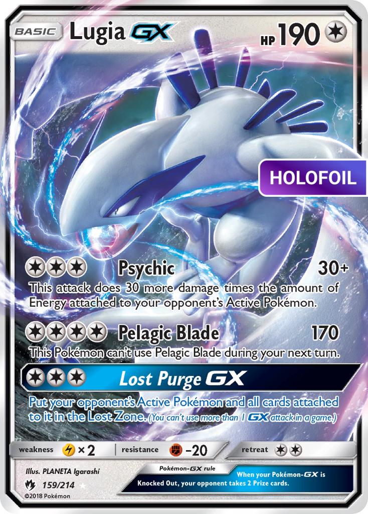 Lugia-GX (LOT) #159 [EN/H] s/o