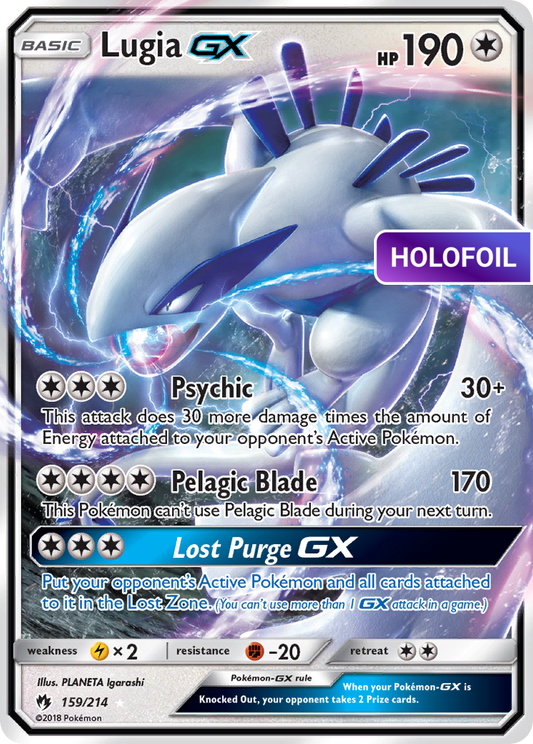 Lugia-GX (LOT) #159 [EN/H] s/o