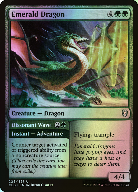Emerald Dragon // Dissonant Wave (CLB) #229 [EN/F] s/o
