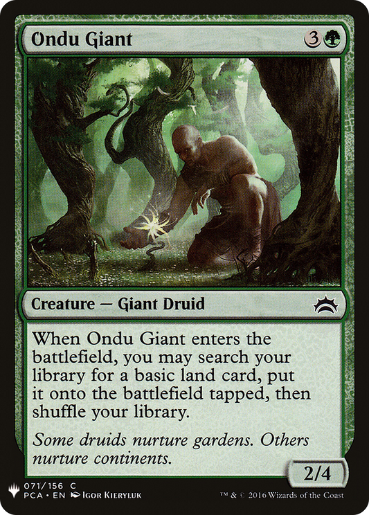Ondu Giant (PLST) #PCA-71 [EN/N] s/o