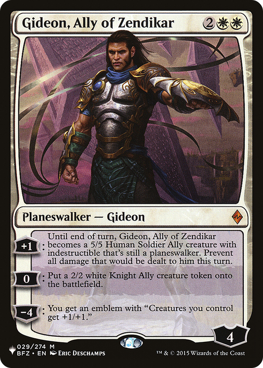 Gideon, Ally of Zendikar (PLST) #BFZ-29 [EN/N] s/o