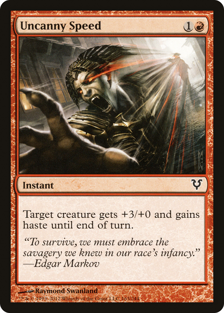 Uncanny Speed (AVR) #163 [EN/N] s/o