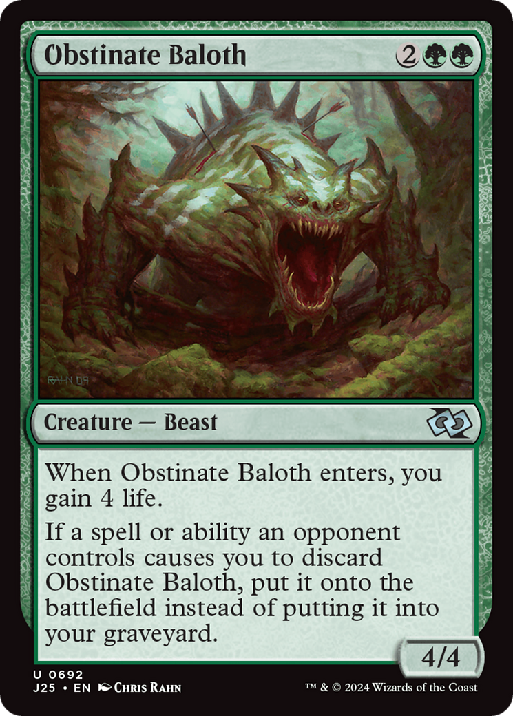 Obstinate Baloth (J25) #692 [EN/N]