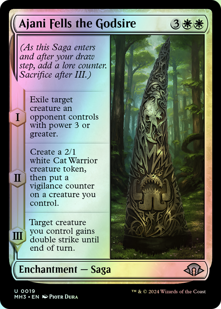 Ajani Fells the Godsire (MH3) #19 [EN/F]