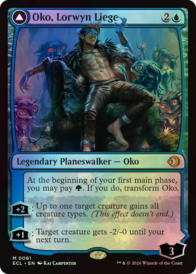 Oko, Lorwyn Liege // Oko, Shadowmoor Scion (ECL) #61 [EN/F] s/o