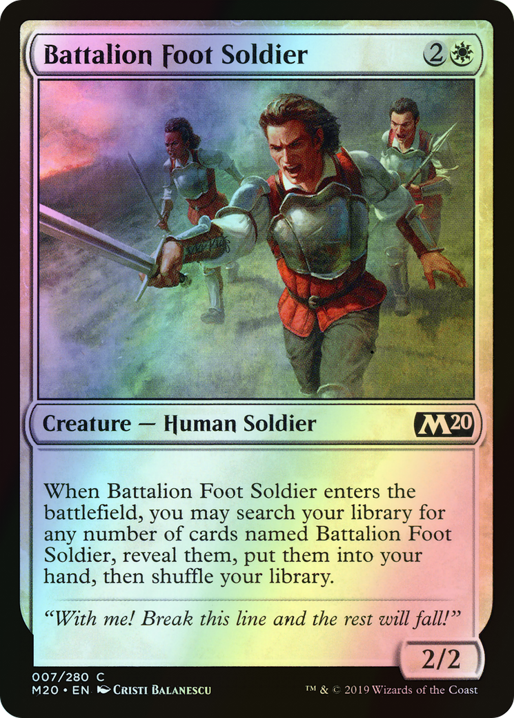 Battalion Foot Soldier (M20) #7 [EN/F]