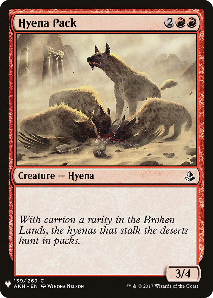 Hyena Pack (PLST) #AKH-139 [EN/N]
