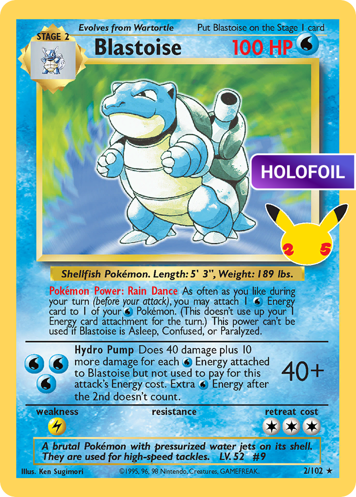Blastoise (CEL:CC) #2 [EN/H] s/o